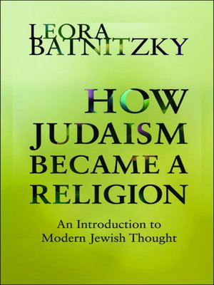cover image of How Judaism Became a Religion